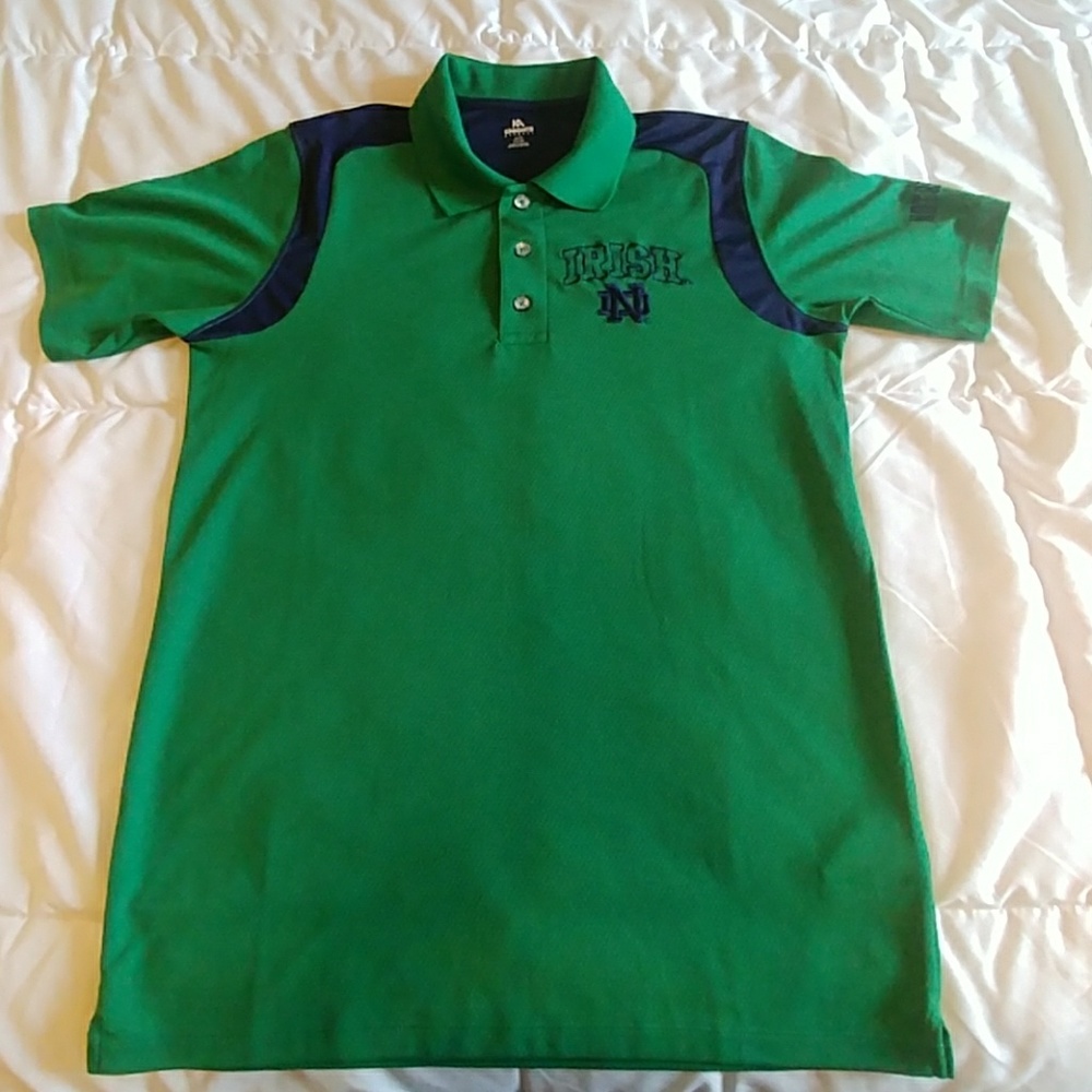 Men's Medium 38/40 3-button polo shirt Notre Dame